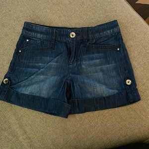 White House Black Market Denim Shorts, Size 00